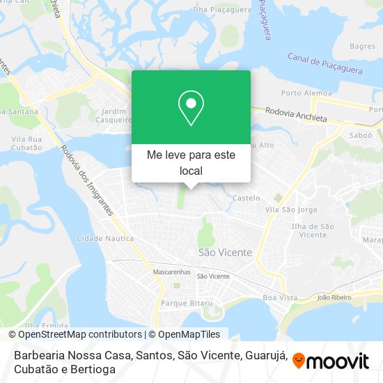 Barbearia Nossa Casa mapa