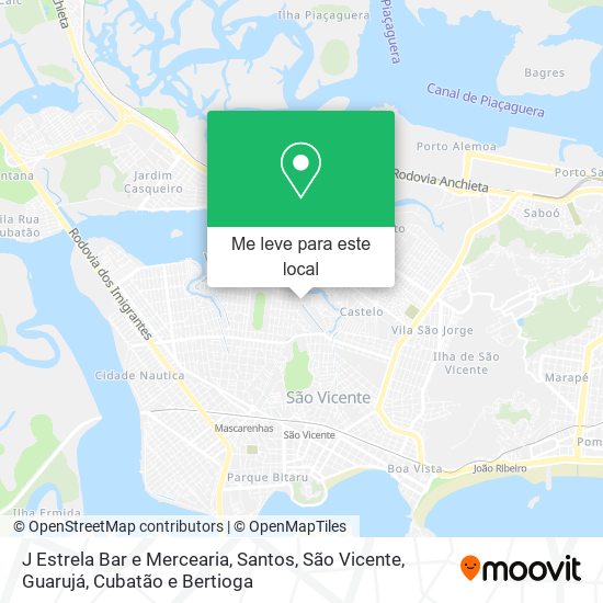 J Estrela Bar e Mercearia mapa