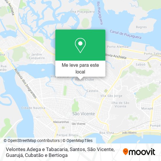 Velontes Adega e Tabacaria mapa