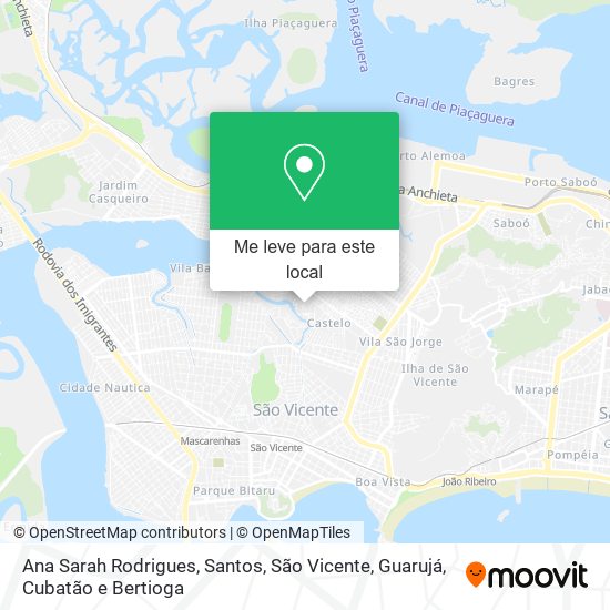 Ana Sarah Rodrigues mapa