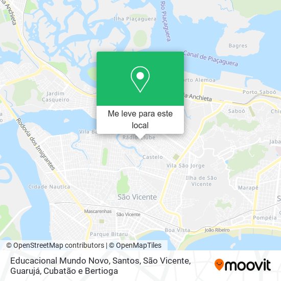 Educacional Mundo Novo mapa