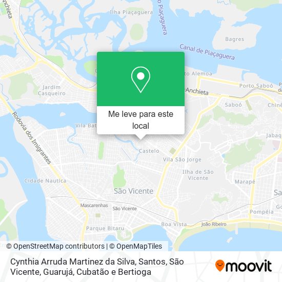 Cynthia Arruda Martinez da Silva mapa