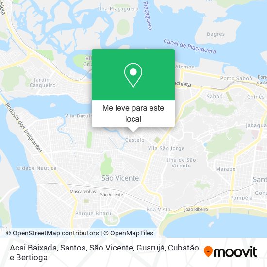 Acai Baixada mapa