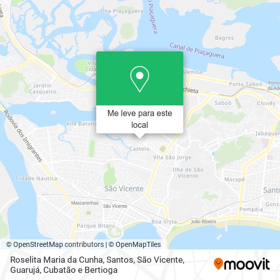 Roselita Maria da Cunha mapa