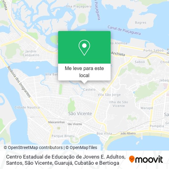 Centro Estadual de Educação de Jovens E. Adultos mapa