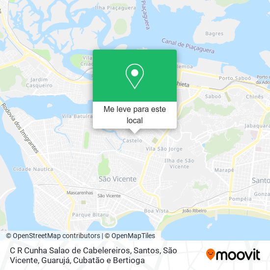 C R Cunha Salao de Cabelereiros mapa