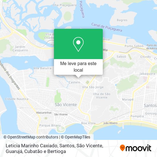 Leticia Marinho Caxiado mapa