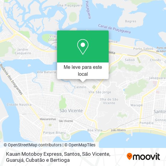 Kauan Motoboy Express mapa