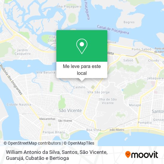 William Antonio da Silva mapa