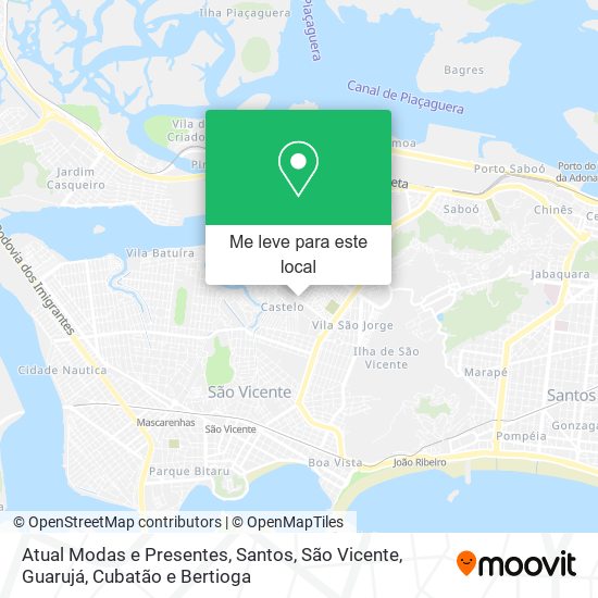 Atual Modas e Presentes mapa