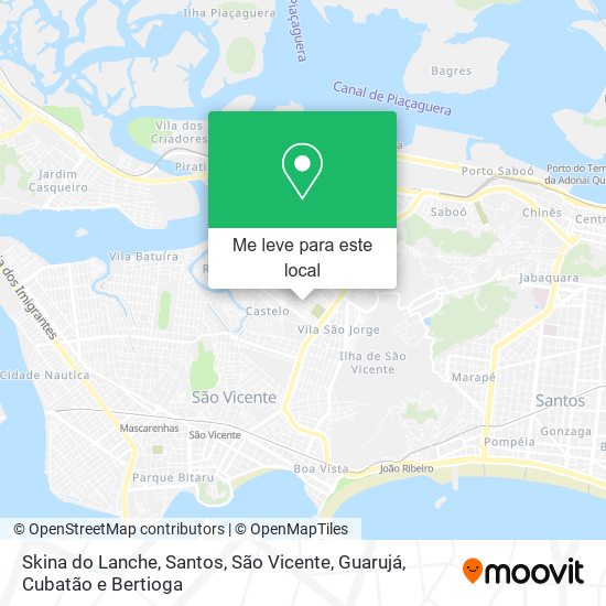 Skina do Lanche mapa