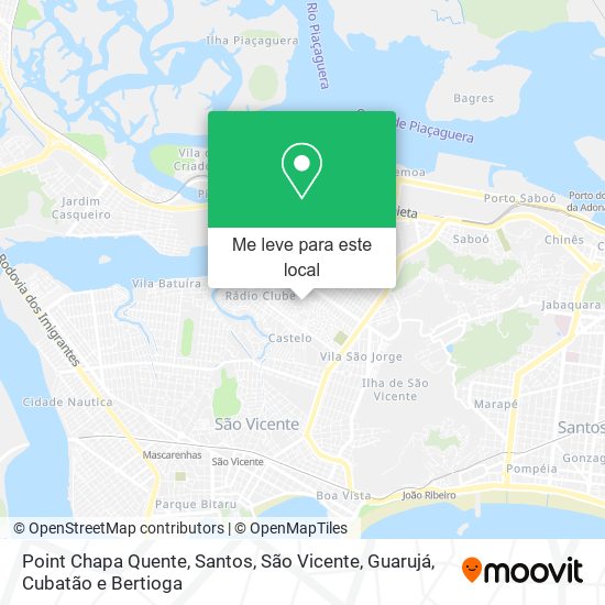 Point Chapa Quente mapa
