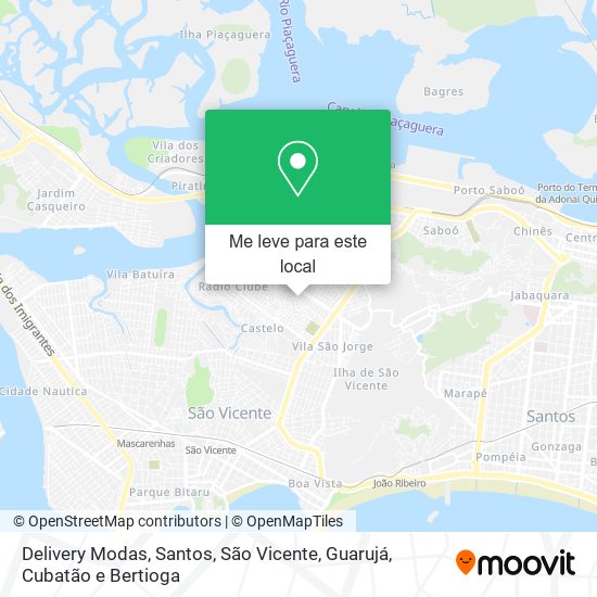 Delivery Modas mapa