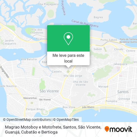 Magrao Motoboy e Motofrete mapa