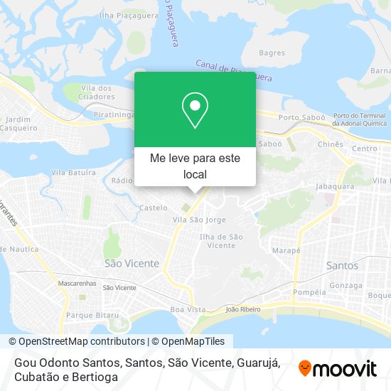 Gou Odonto Santos mapa