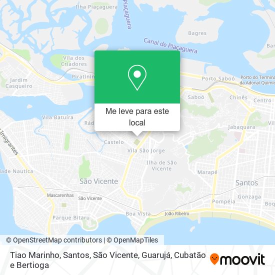 Tiao Marinho mapa