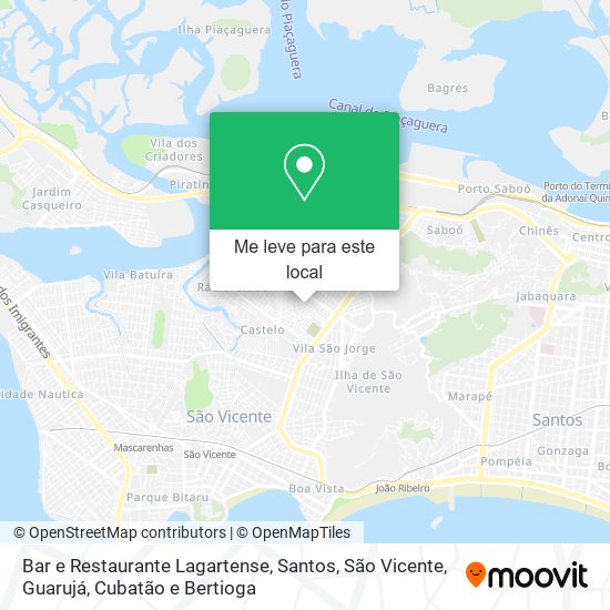 Bar e Restaurante Lagartense mapa