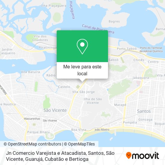 Jn Comercio Varejista e Atacadista mapa