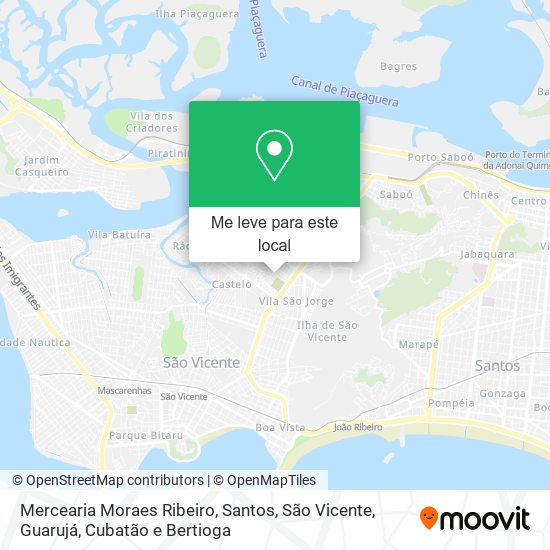 Mercearia Moraes Ribeiro mapa