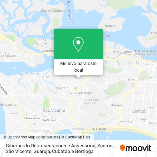 Gibernardo Representacoes e Assessoria mapa