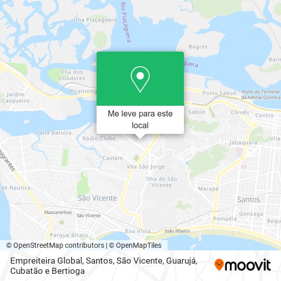 Empreiteira Global mapa