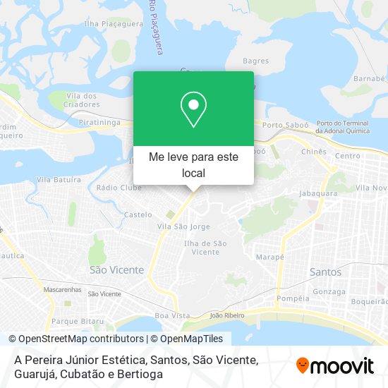 A Pereira Júnior Estética mapa