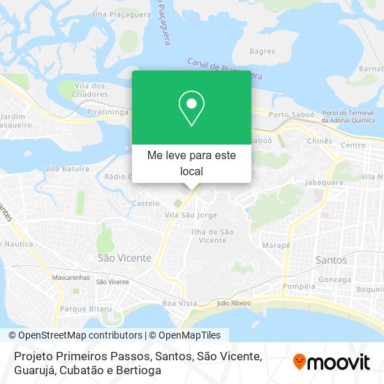 Projeto Primeiros Passos mapa