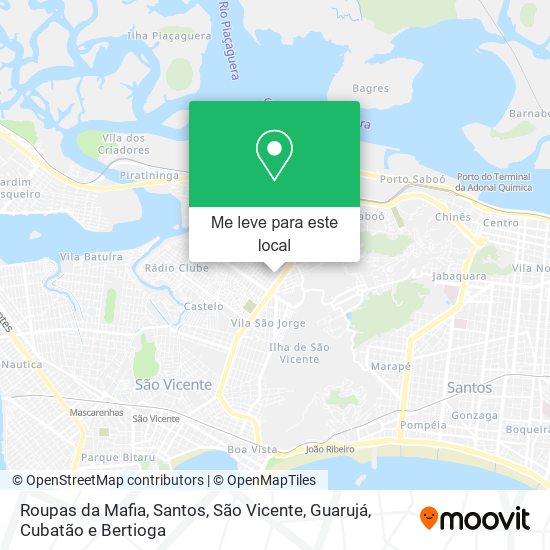 Roupas da Mafia mapa