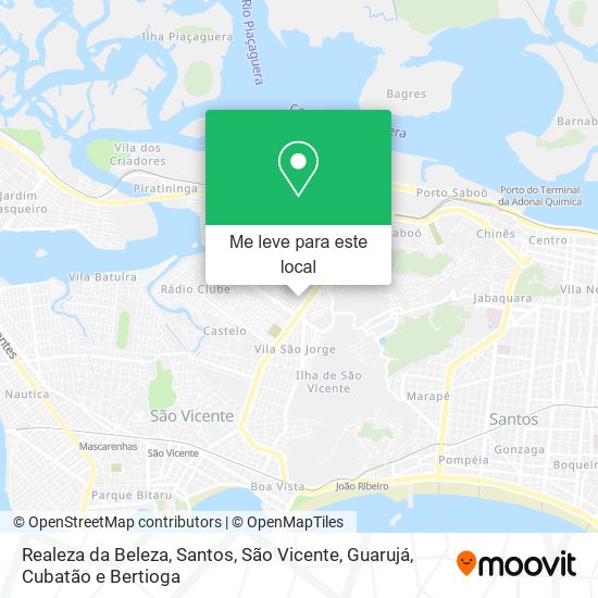 Realeza da Beleza mapa