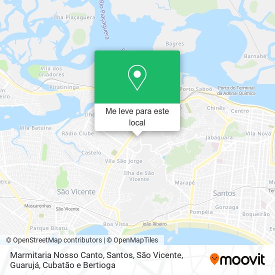 Marmitaria Nosso Canto mapa