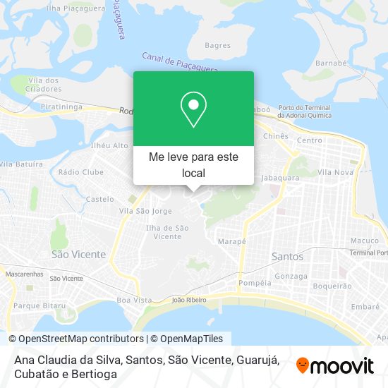 Ana Claudia da Silva mapa
