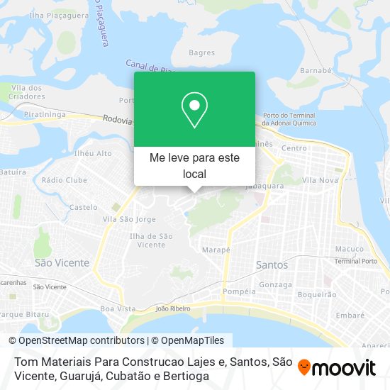 Tom Materiais Para Construcao Lajes e mapa