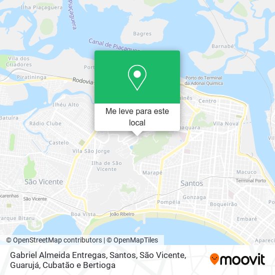 Gabriel Almeida Entregas mapa
