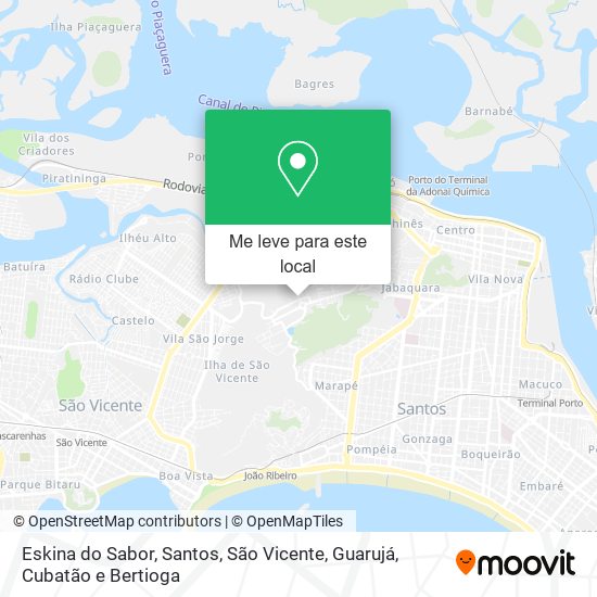 Eskina do Sabor mapa