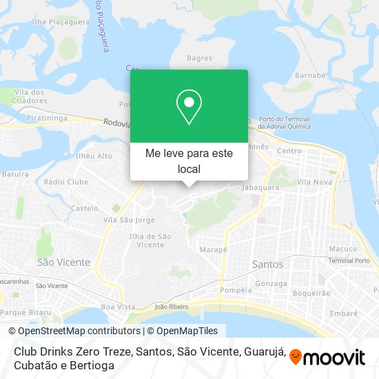 Club Drinks Zero Treze mapa