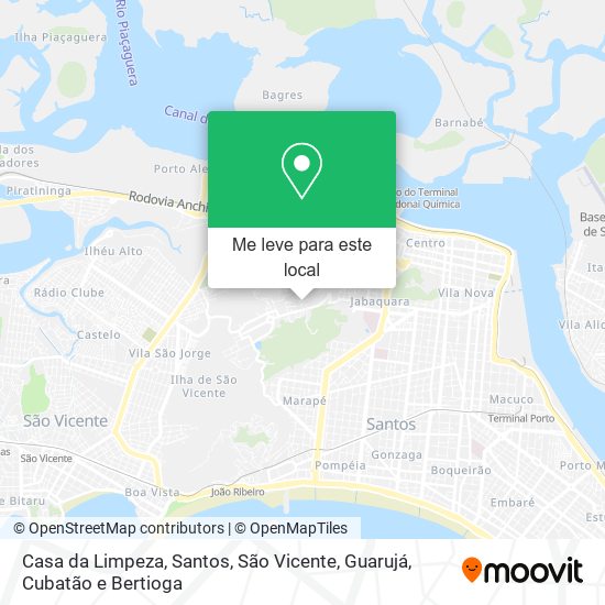 Casa da Limpeza mapa