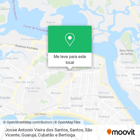 Joose Antonio Vieira dos Santos mapa