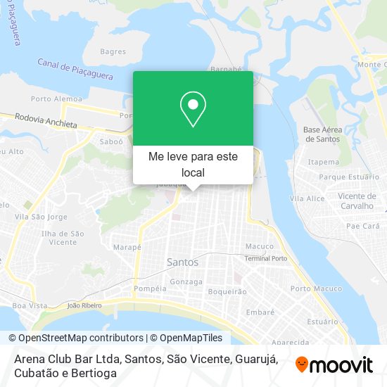 Arena Club Bar Ltda mapa