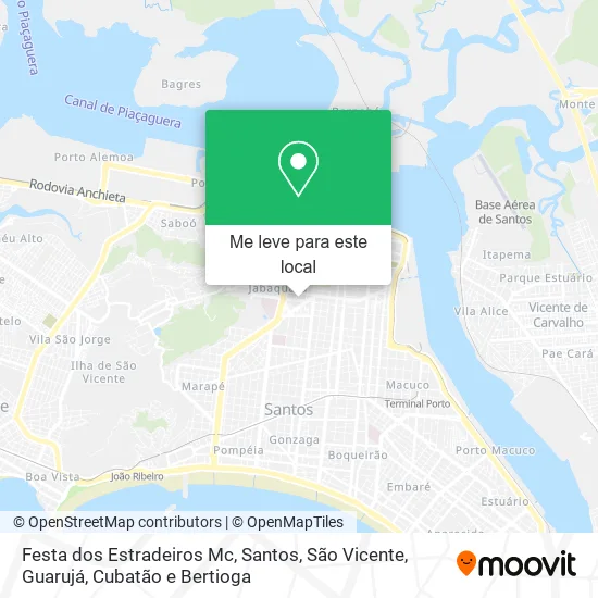 Festa dos Estradeiros Mc mapa