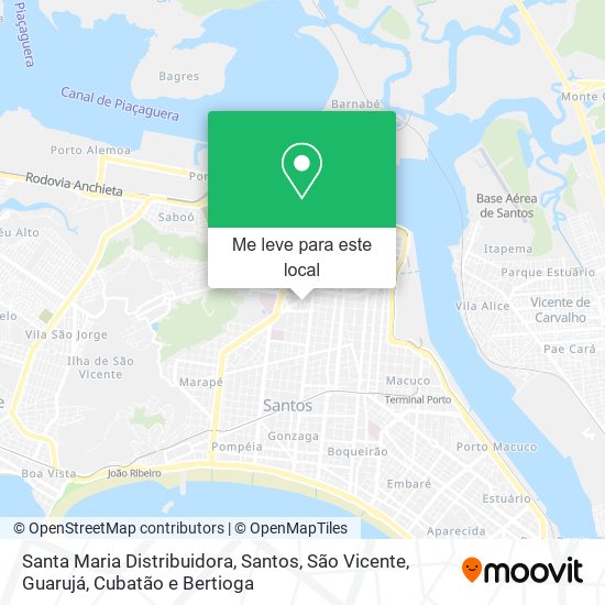 Santa Maria Distribuidora mapa