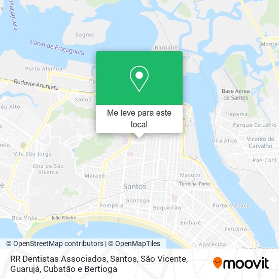 RR Dentistas Associados mapa