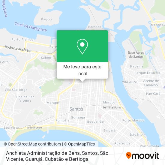 Anchieta Administração de Bens mapa