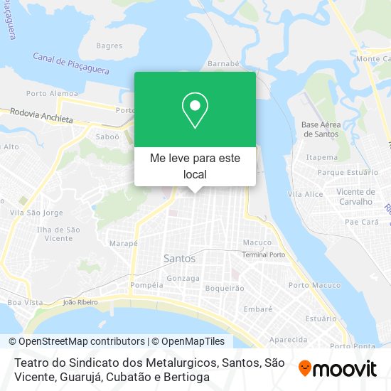 Teatro do Sindicato dos Metalurgicos mapa