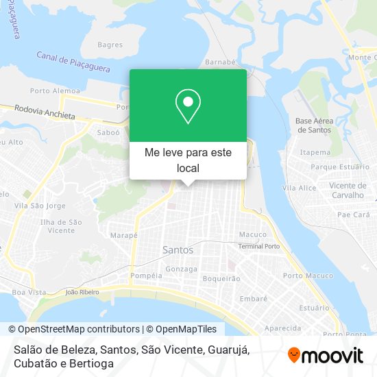 Salão de Beleza mapa