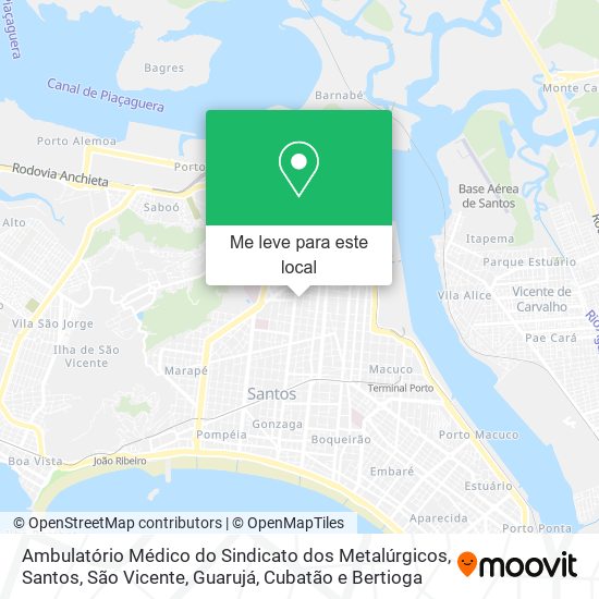 Ambulatório Médico do Sindicato dos Metalúrgicos mapa