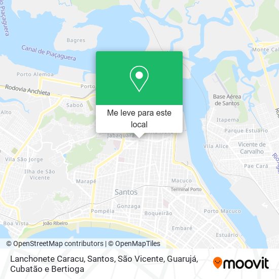 Lanchonete Caracu mapa