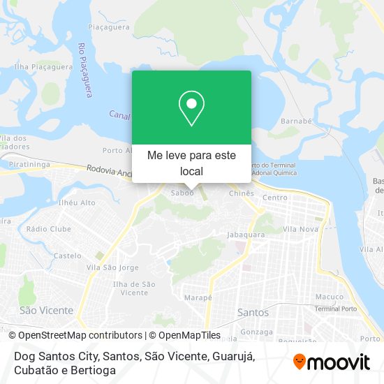 Dog Santos City mapa