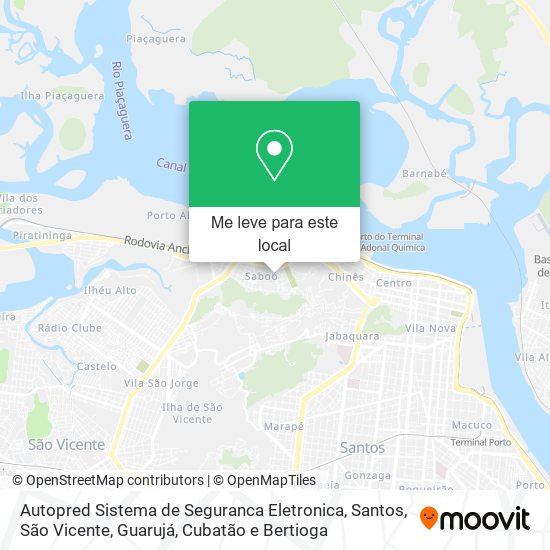 Autopred Sistema de Seguranca Eletronica mapa