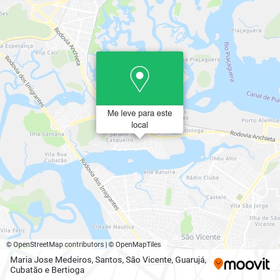 Maria Jose Medeiros mapa