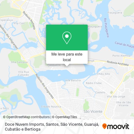 Doce Nuvem Imports mapa